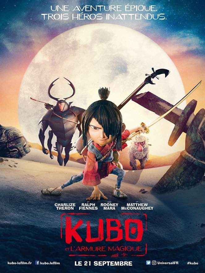 Kubo et l'armure magique - Affiches