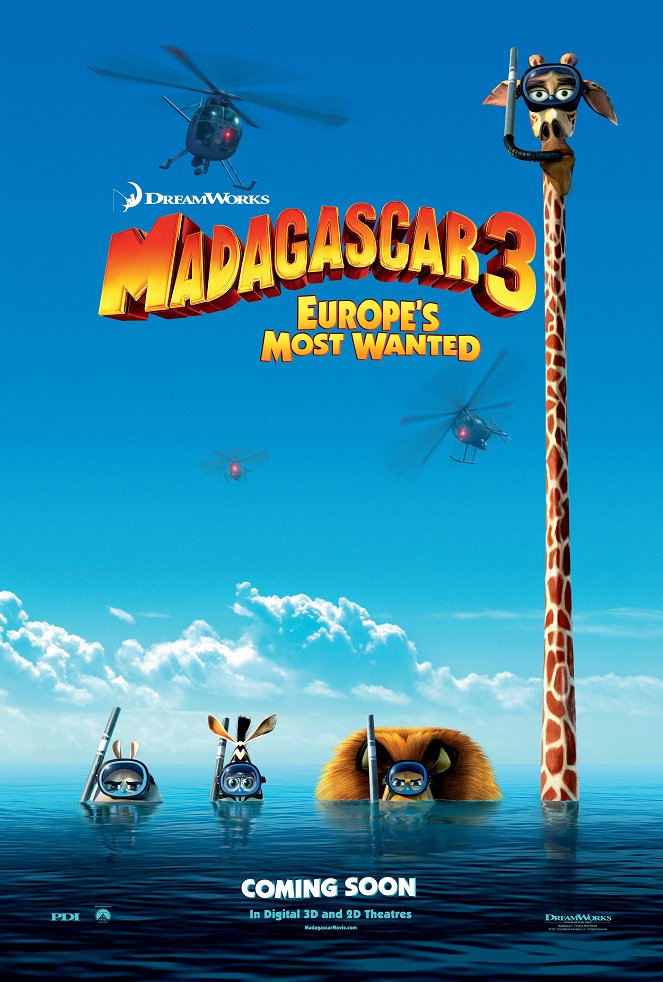 Madagascar 3: Op avontuur in Europa - Posters