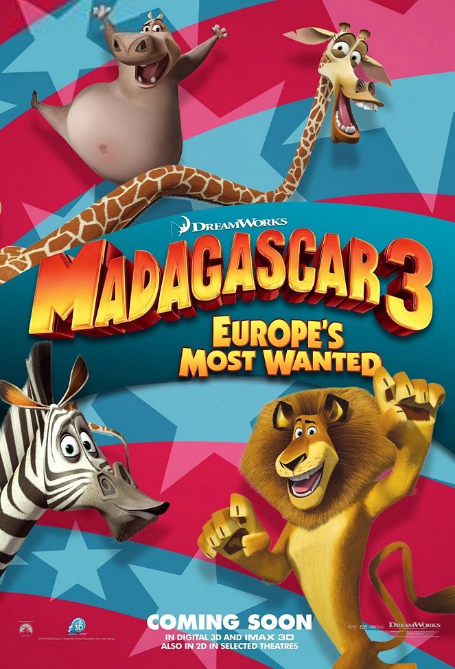 Madagascar 3: Flucht durch Europa - Plakate