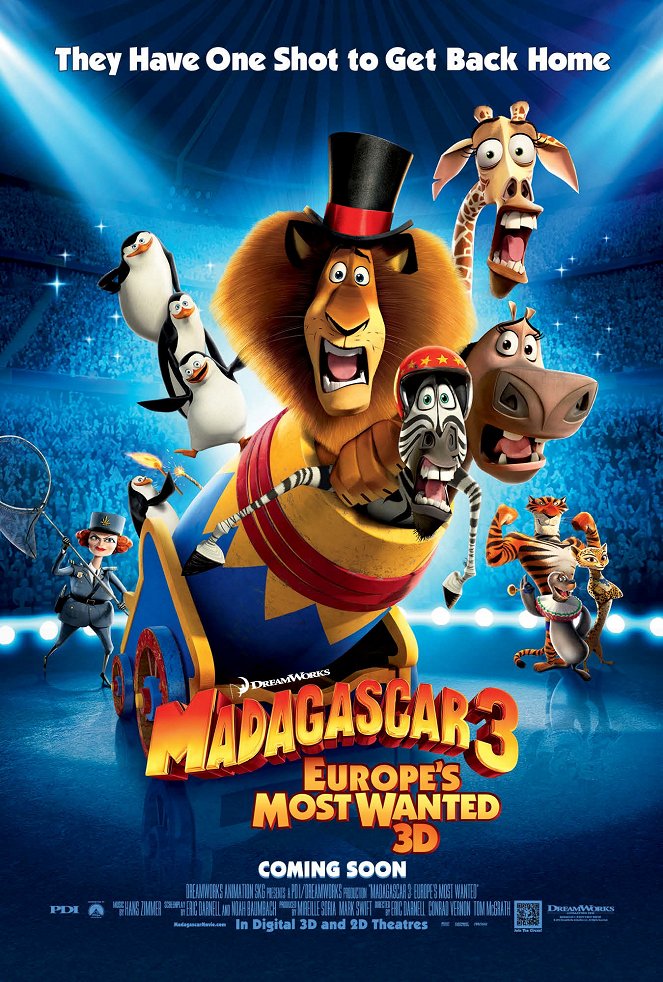 Madagascar 3: Op avontuur in Europa - Posters