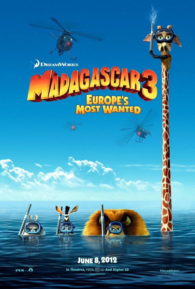 Madagaskar 3 - Plakáty