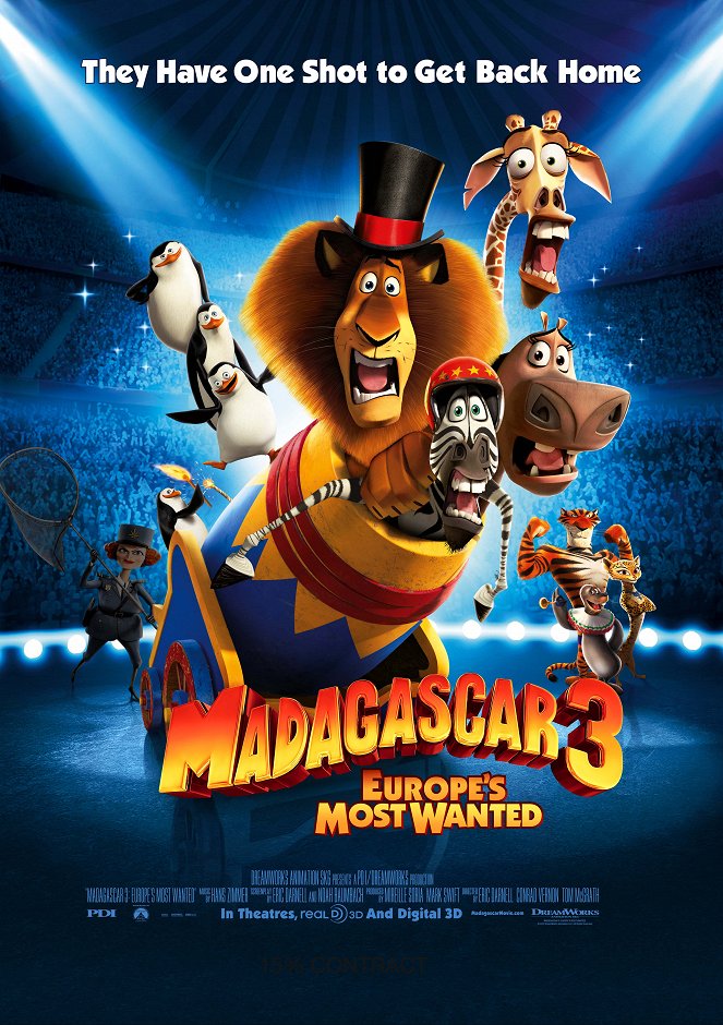 Madagascar 3, bons baisers d’Europe - Affiches