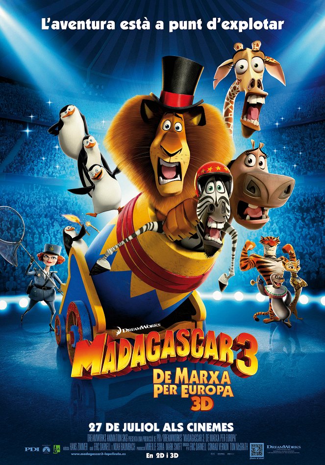 Madagascar 3: De marcha por Europa - Carteles