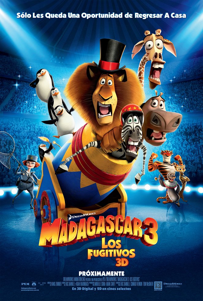 Madagascar 3: De marcha por Europa - Carteles