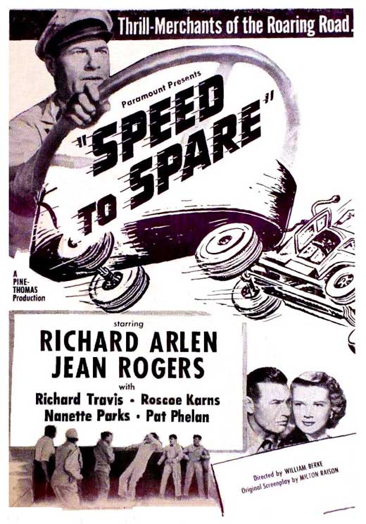 Speed to Spare - Affiches