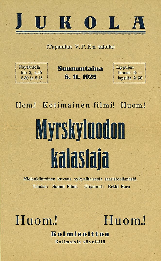 Myrskyluodon kalastaja - Cartazes