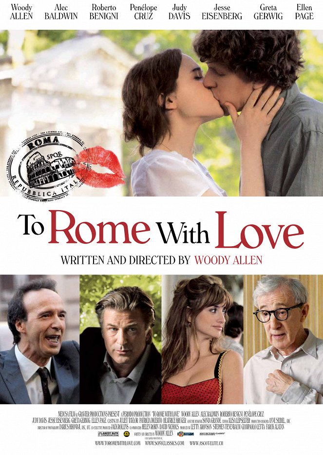 To Rome with Love - Posters