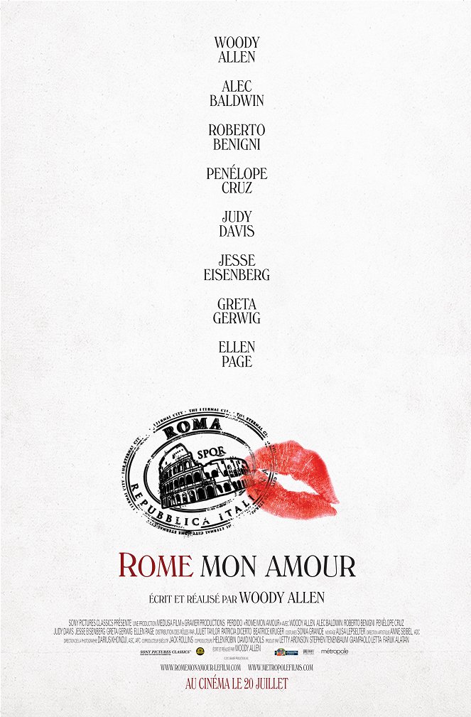 To Rome with Love - Posters