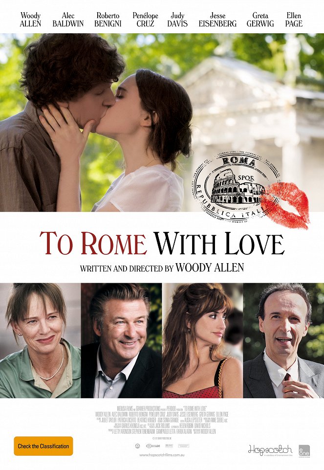 To Rome with Love - Posters