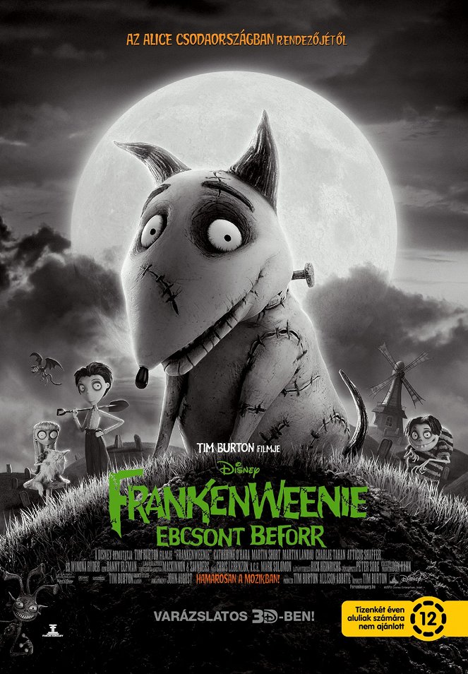 Frankenweenie - Ebcsont beforr - Plakátok