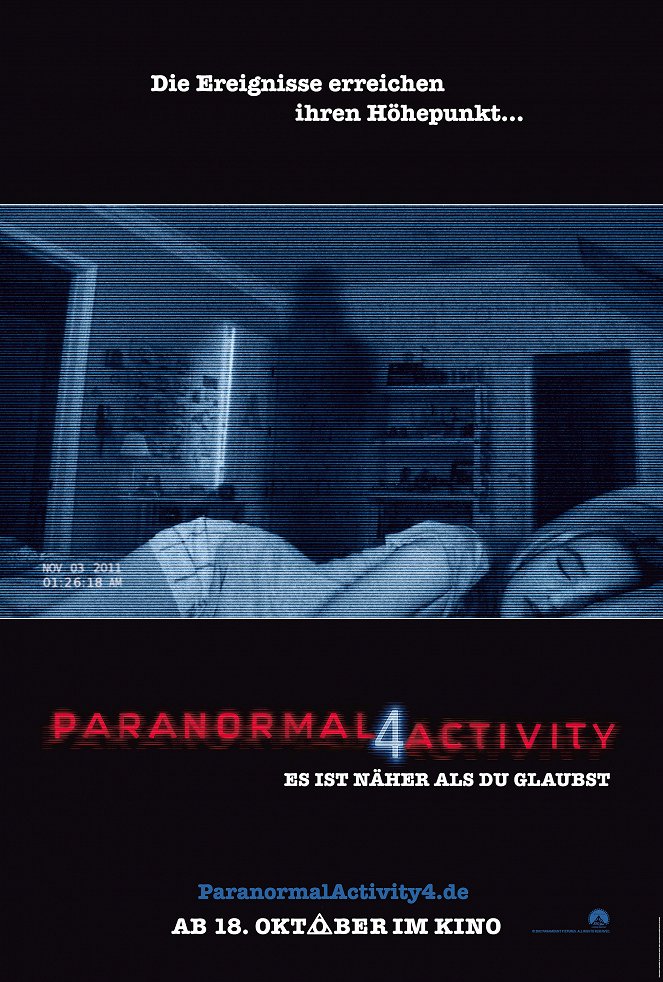 Paranormal Activity 4 - Plakate