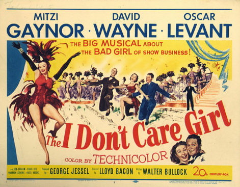 The I Don't Care Girl - Plakáty