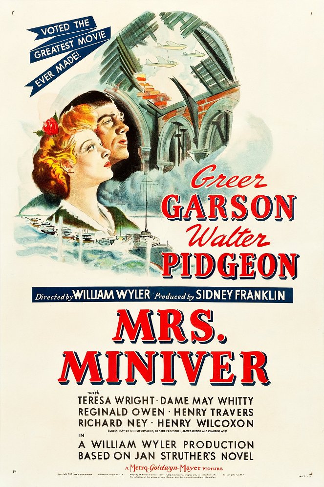Rouva Miniver - Julisteet