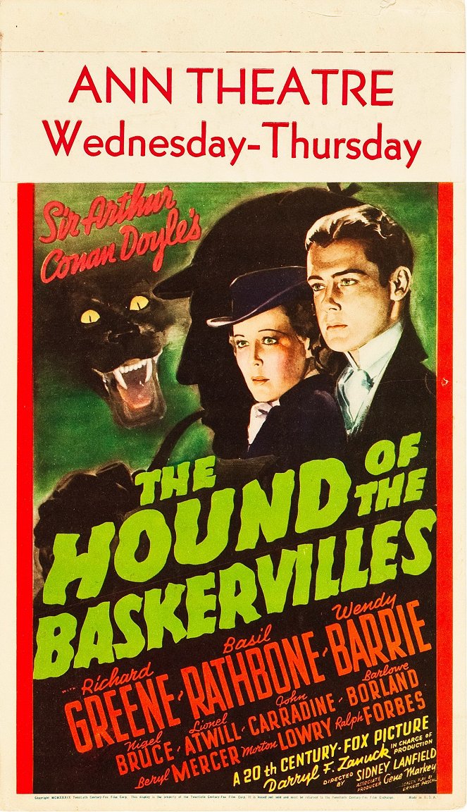 A baskervillei kutya - Plakátok