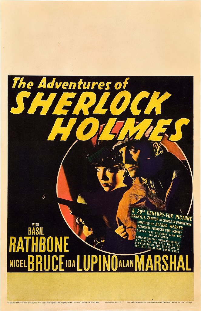 Sherlock Holmes contra Moriarty - Carteles