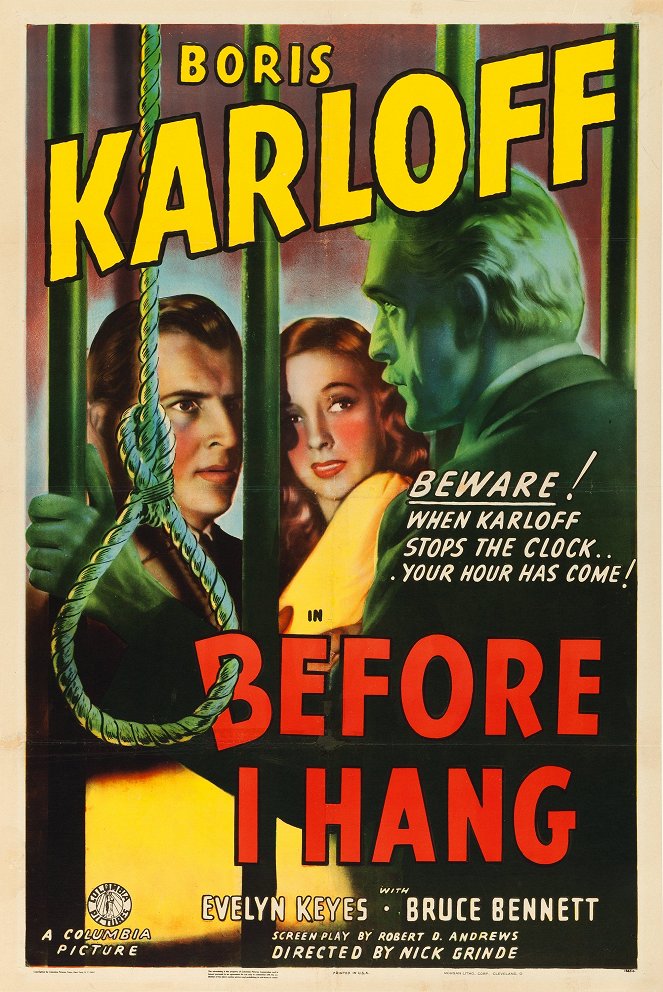 Before I Hang - Affiches