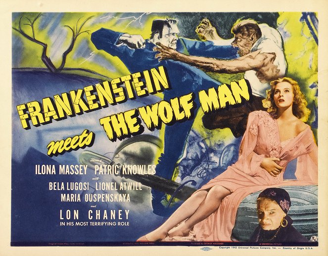 Frankenstein találkozik a farkasemberrel - Plakátok