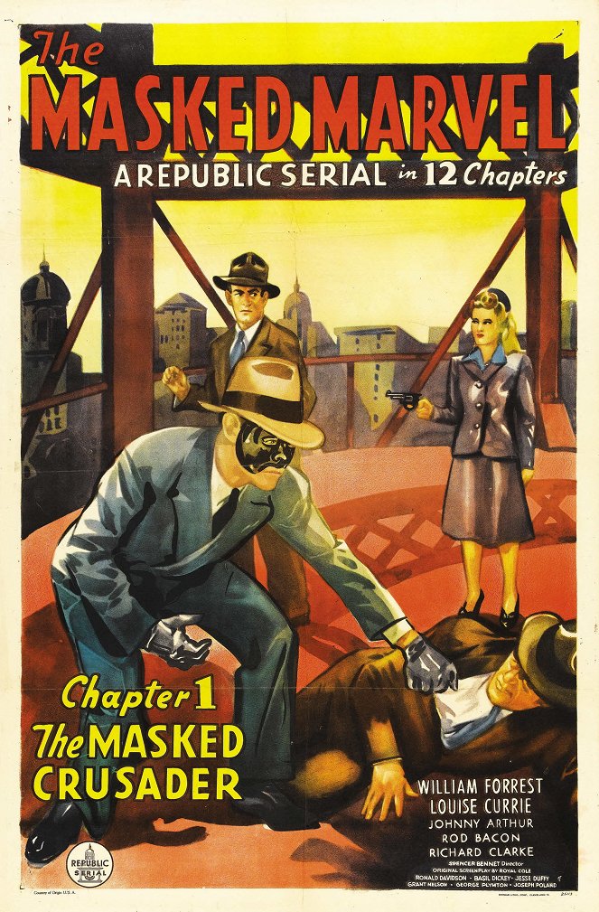 The Masked Marvel - Affiches