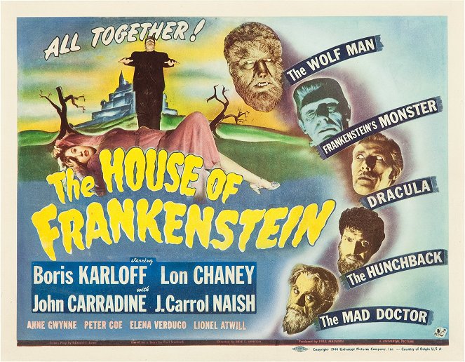 House of Frankenstein - Julisteet