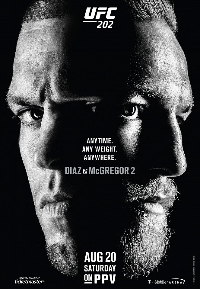 UFC 202: Diaz vs. McGregor 2 - Julisteet