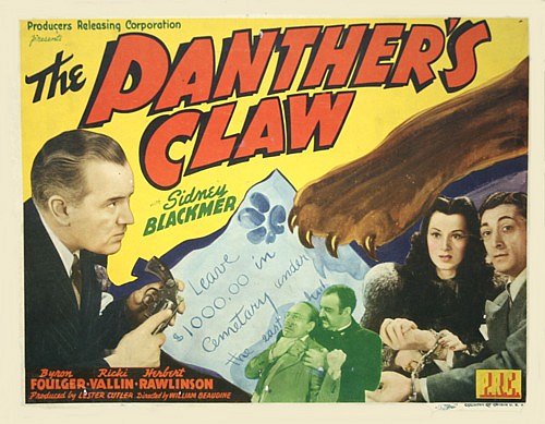 The Panther's Claw - Affiches