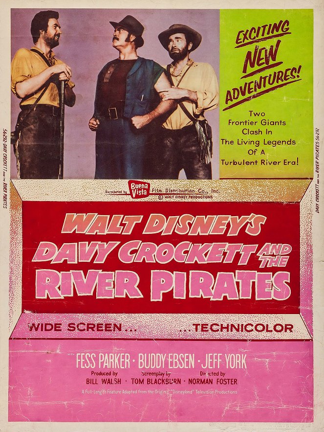 Davy Crockett and the River Pirates - Plagáty