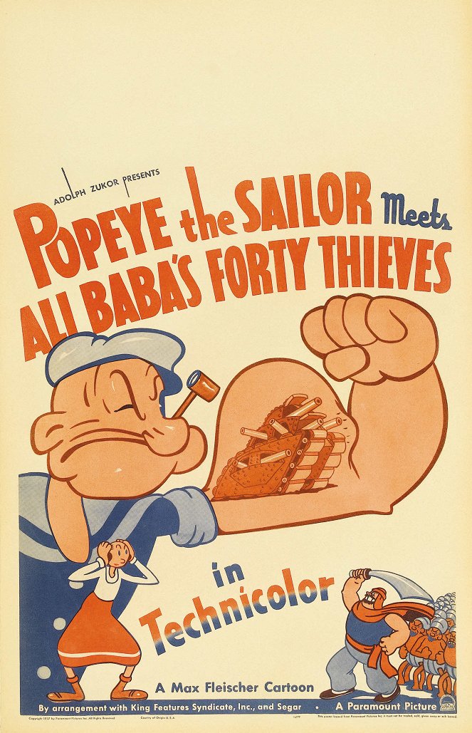 Popeye the Sailor Meets Ali Baba's Forty Thieves - Carteles