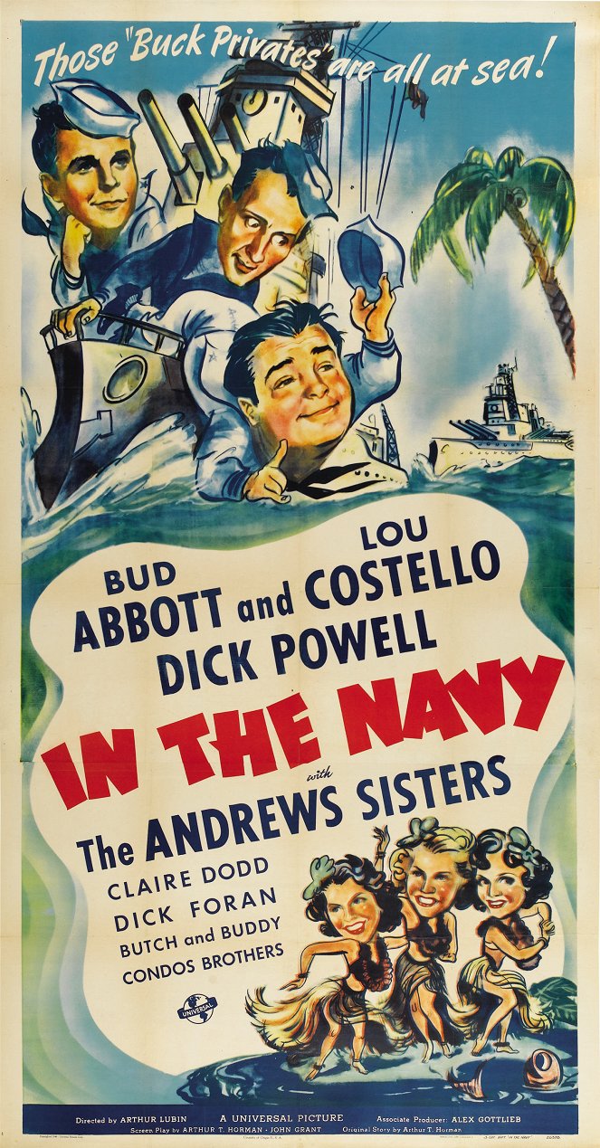 In the Navy - Affiches