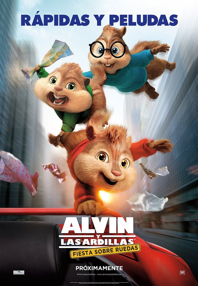 Alvin y las ardillas: Fiesta sobre ruedas - Carteles