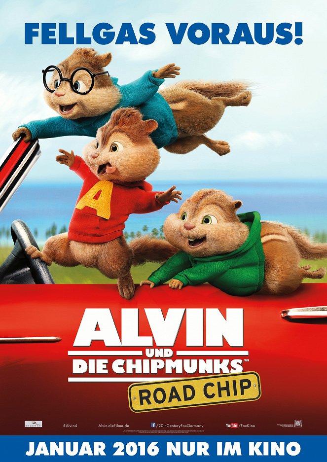 Alvin und die Chipmunks: Road Chip - Plakate