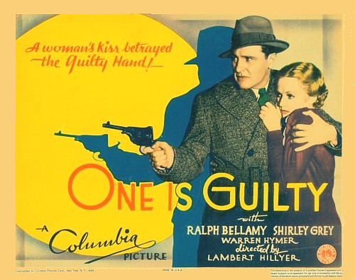 One Is Guilty - Posters