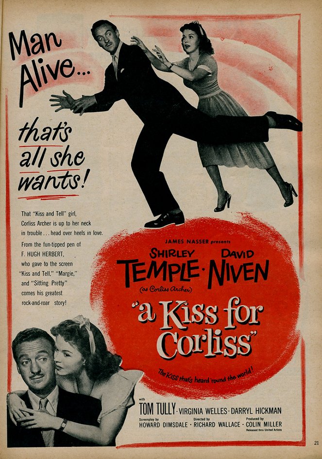 A Kiss for Corliss - Plagáty