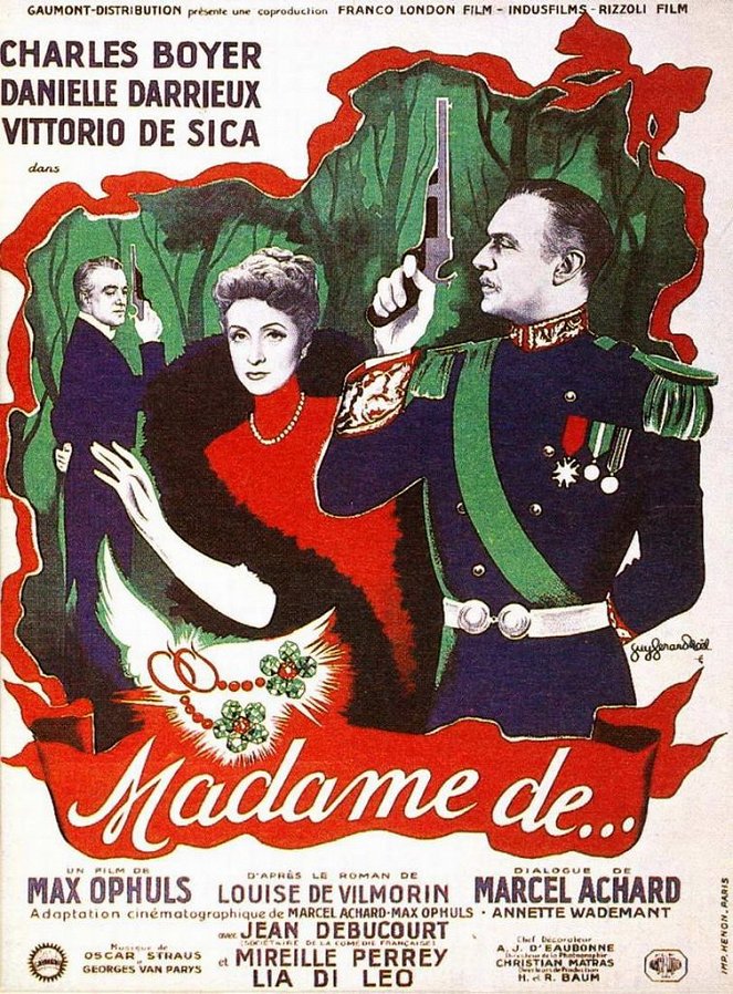 The Earrings of Madame de… - Posters
