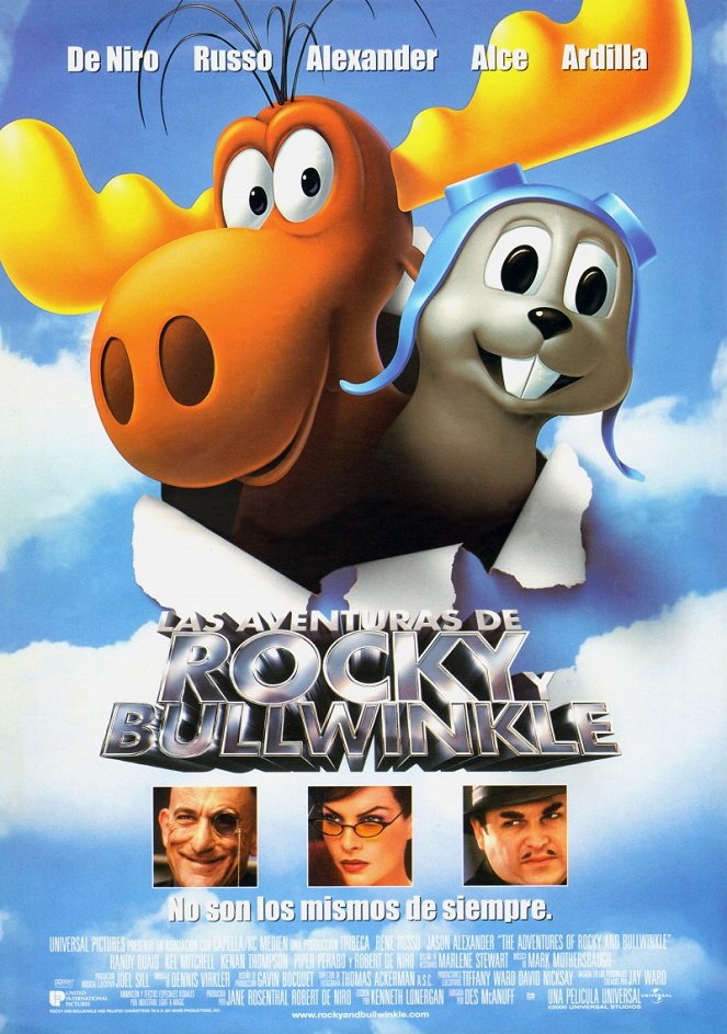 Las aventuras de Rocky y Bullwinkle - Carteles