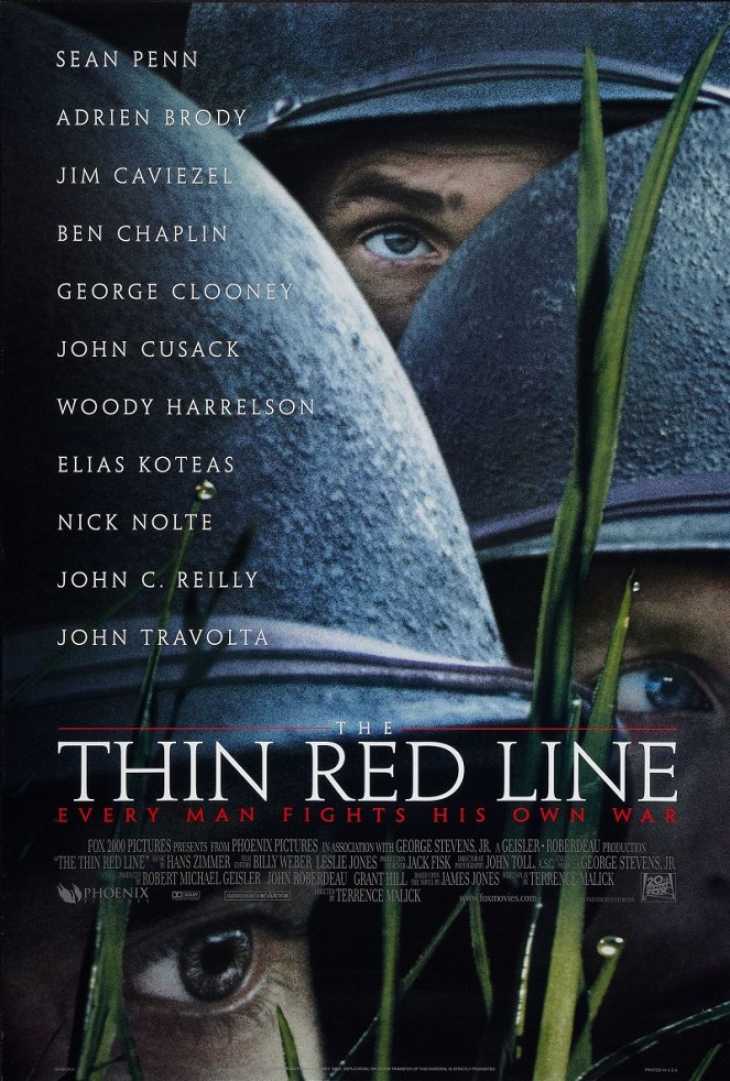 Tenká červená linie - Plakáty