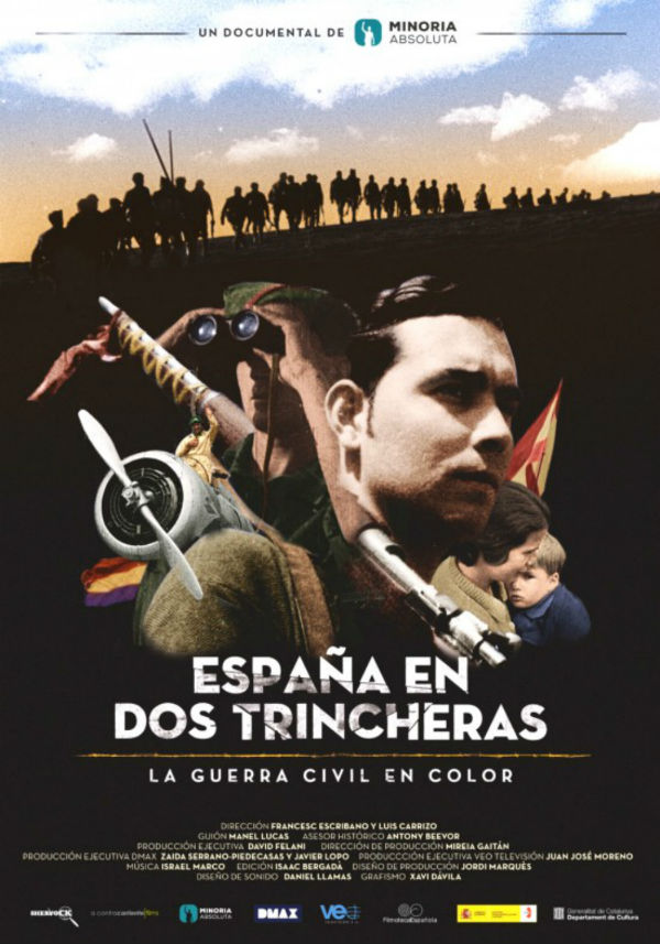 España en dos trincheras. La guerra civil en color - Julisteet
