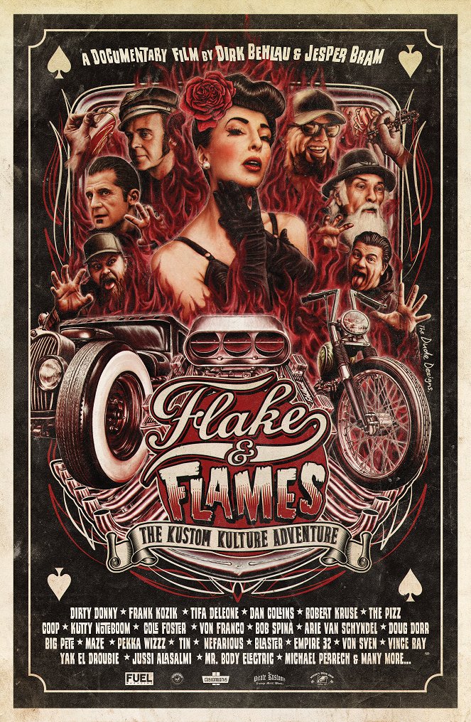 Flake and Flames - Carteles