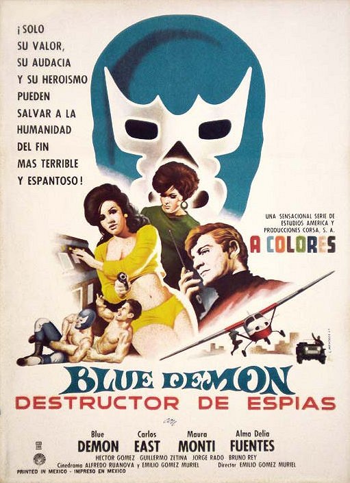 Blue Demon destructor de espias - Affiches