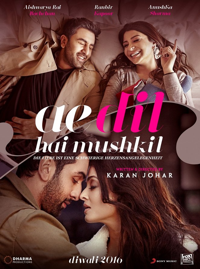 Ae Dil Hai Mushkil - Die Liebe ist eine schwierige Herzensangelegenheit - Plakate