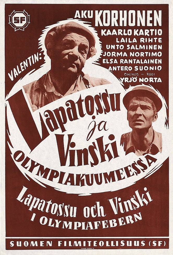 Lapatossu ja Vinski olympia-kuumeessa - Plakátok