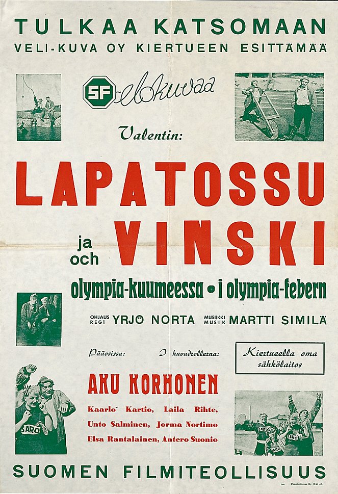 Lapatossu ja Vinski olympia-kuumeessa - Cartazes