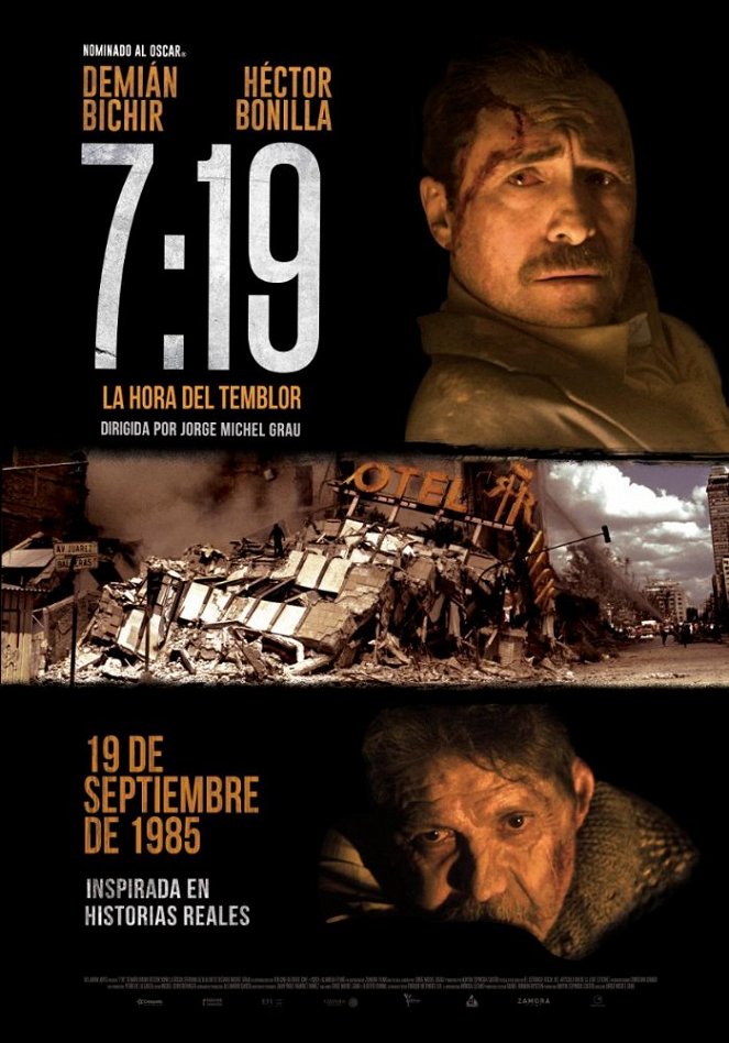 7:19 La Hora del Temblor - Posters