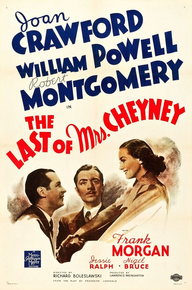 The Last Of Mrs. Cheyney - Posters