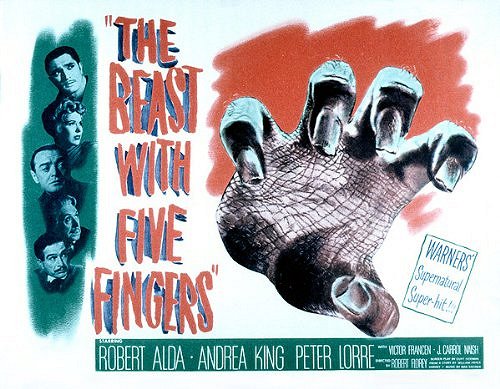 The Beast with Five Fingers - Julisteet