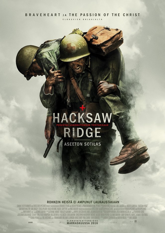 Hacksaw Ridge - Aseeton sotilas - Julisteet