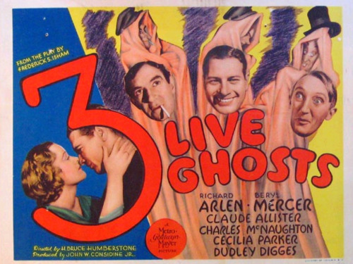 Three Live Ghosts - Carteles