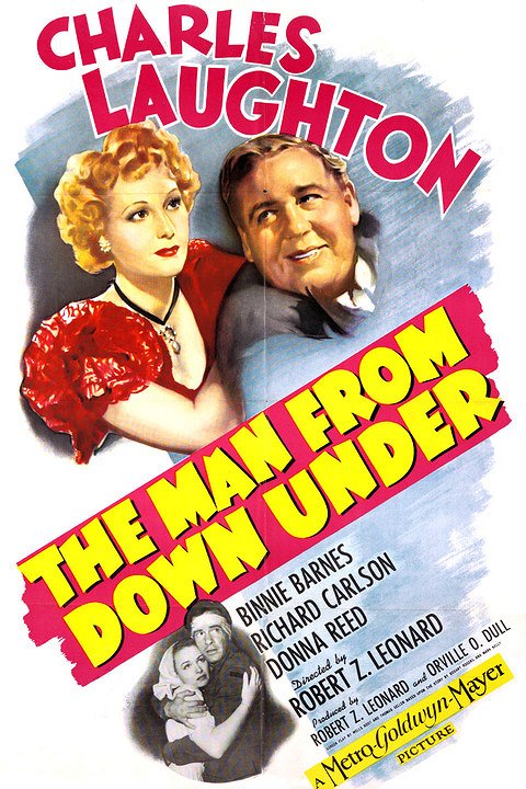 The Man from Down Under - Affiches
