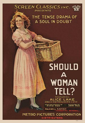 Should a Woman Tell? - Plakátok