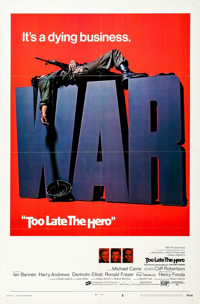 Too Late the Hero - Posters