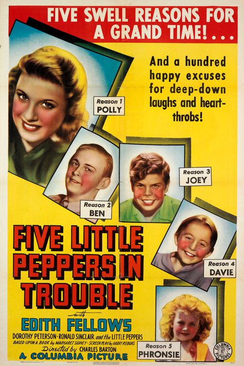 Five Little Peppers In Trouble - Posters